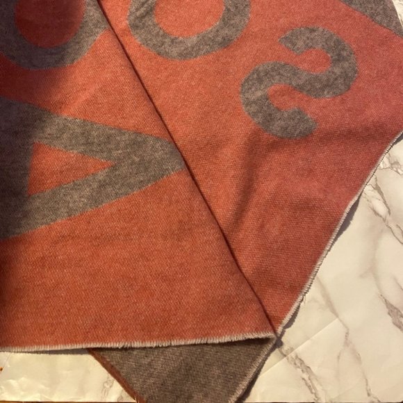 ACNE STUDIOS TORONTY SCARF DUSTY PINK GREY SCARF, authentic - Picture 5 of 6